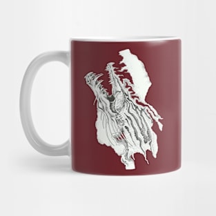 skeletal dragon Mug